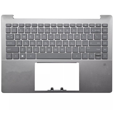 Keyboard HP Pavilion Plus 14-EH backlit US palmrest gray