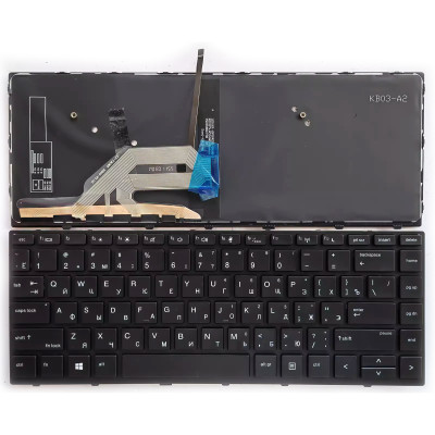 HP ProBook X360 440 G1 L28406-001 backlit Russian RU keyboard HP ProBook X360 440 G1 L28406-001 backlit Russian RU keyboard