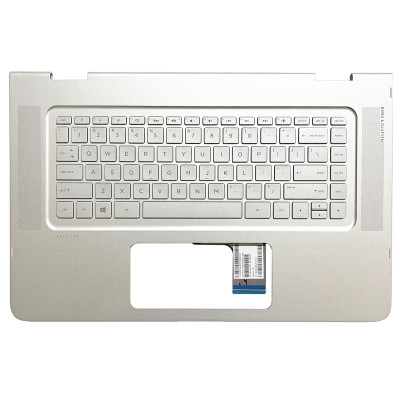 Keyboard HP Spectre X360 15T-AP 15-AP silver backlit US palmrest