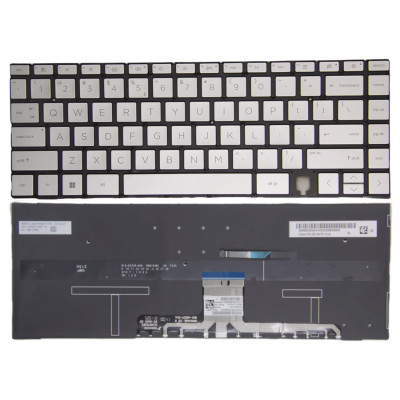 HP Spectre x360 14-EA 14-EB 14-AE silver backlit US keyboard original