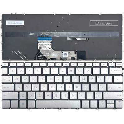 HP Pavilion Aero 13-BG, 13Z-BG, backlit US keyboard silver