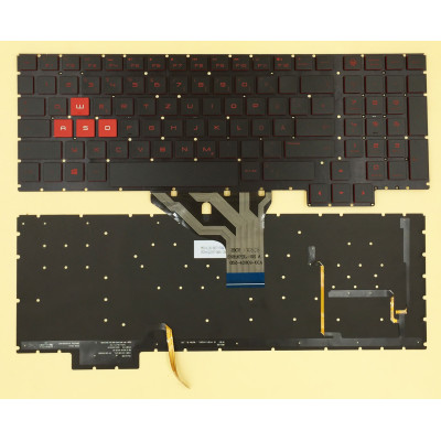 Keyboard HP omen 15-CE red backlit German DE Keyboard HP omen 15-CE red backlit German DE