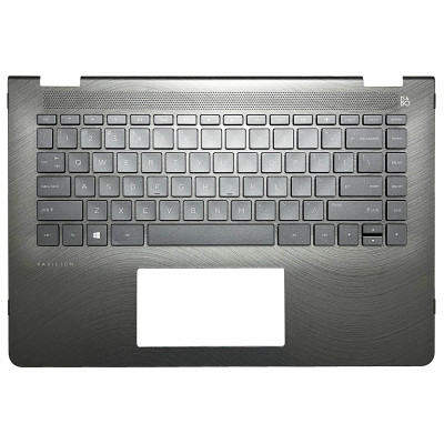 Keyboard HP pavilion X360 14-BA black backlit US palmrest
