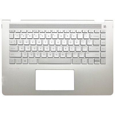Keyboard HP pavilion X360 14-BA silver backlit US palmrest