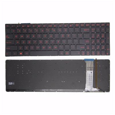 Keyboard Asus FX-PRO PRO6300 PRO6700 Z50JX GL752 ZX70 FX71 FX50V red backlit US