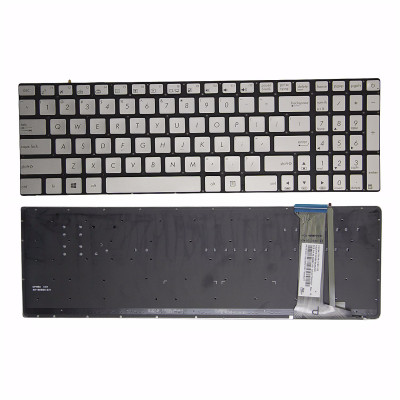 Keyboard Asus FX-PRO PRO6300 PRO6700 Z50JX GL752 ZX70 FX71 FX50V silver backlit US