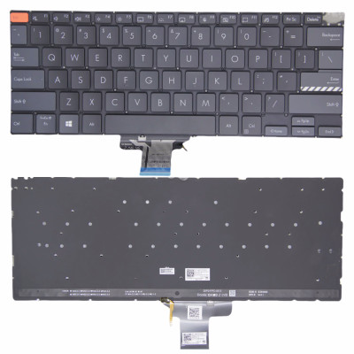 Keyboard Asus K6400Z M6400R X3401 black gray backlit US