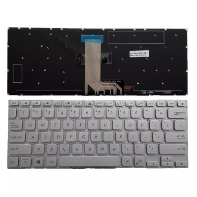 Keyboard Asus X412FA X412FL X412UA X412UB X412UF silver backlit US