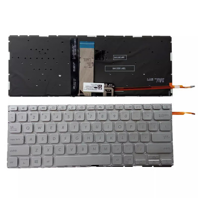 Keyboard Asus X415 X415J X415E AS130062 silver backlit US