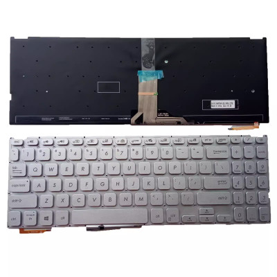 Keyboard Asus X509FA X509UA X509DA X509BA X509JA X509JB silver backlit US