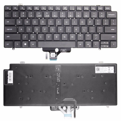 Keyboard Dell Latitude 7410 backlit US original
