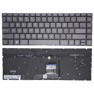 Keyboard HP 13-AP 13-AR Q212 TPN-C132 black brown backlit US