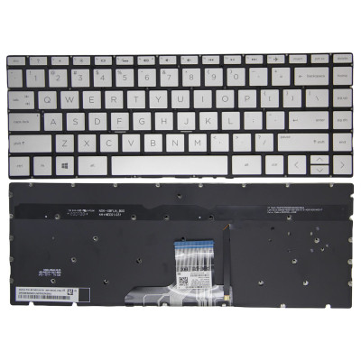 Keyboard HP 13-AP 13-AR Q212 TPN-C132 silver backlit US