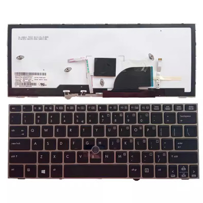 Keyboard HP EliteBook 2170p 2170 silver trackpoint backlit US