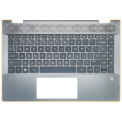 Keyboard HP Pavilion X360 14 14-CD US palmrest black gold