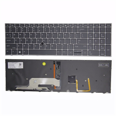 Keyboard HP ZBOOK 15 G5 G6, 17 G5 G6 backlit US