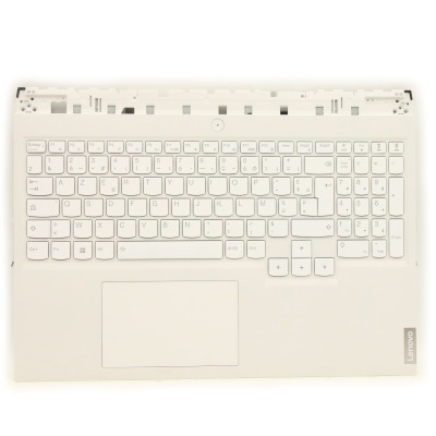 Keyboard Lenovo Legion 5 Pro 16ACH6H white backlit French FR palmrest