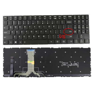 Keyboard Lenovo Y540-17 Y540-17IRH black RGB backlit US