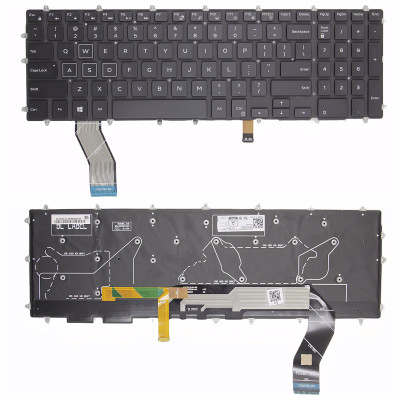 Keyboard Dell Inspiron 3579 3779 black RGB backlit US original