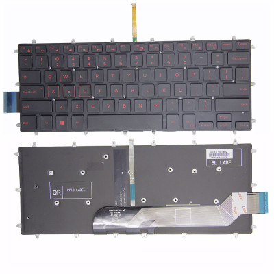 Keyboard Dell Inspiron 7569 7368 7460 7560 7000 red backlit US Keyboard Dell Inspiron 7569 7368 7460 7560 7000 red backlit US