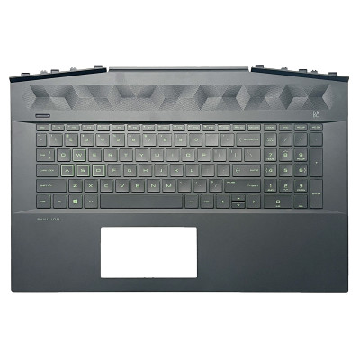 Keyboard HP 17-CD green backlit US palmrest Keyboard HP 17-CD green backlit US palmrest