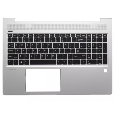 Keyboard HP ProBook 450 455 G6 450 455R G7 backlit US palmrest silver