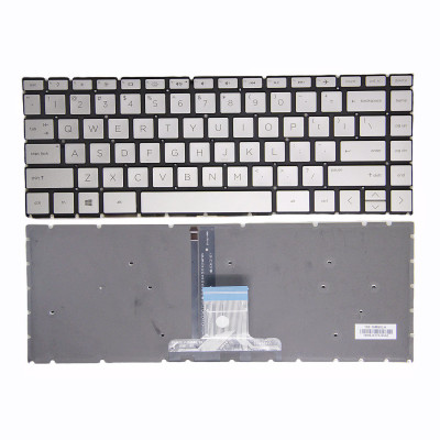 Keyboard HP TPN-Q188 Q190 Q221 Q242 Q207 silver backlit US
