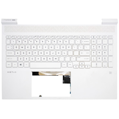 Keyboard HP Victus 16-D backlit US Palmrest white right Air outlet 