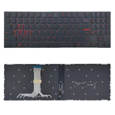 Keyboard Lenovo Y530 Y730 black red backlit US