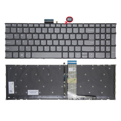 Lenovo yoga Slim 7-15ITL05, yoga Slim 7-15IIL05, yoga Slim 7-15ITL5, yoga Slim 7-15imh05, gray F10 LOCK backlit US keyboard original