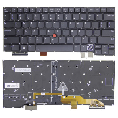 Lenovo thinkpad X1 Carbon 12th Gen 2024, X1 Carbon 13th Gen 2025, backlit US keyboard original black Lenovo thinkpad X1 Carbon 12th Gen 2024, X1 Carbon 13th Gen 2025, backlit US keyboard original black