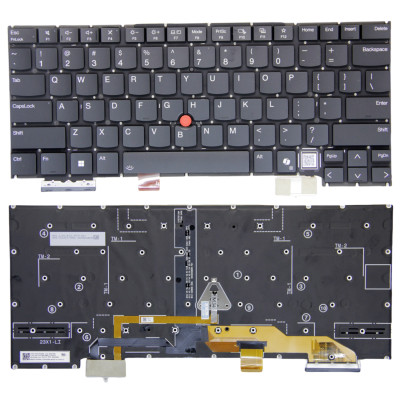 Keyboard ThinkPad X1 Carbon 12th Gen 2024 backlit US original black AI