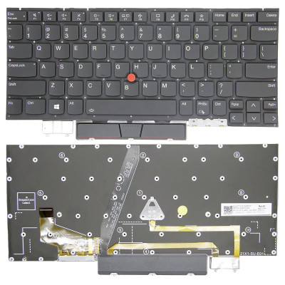 Lenovo thinkpad X1 Carbon 9th Gen 2021, backlit US keyboard high copy