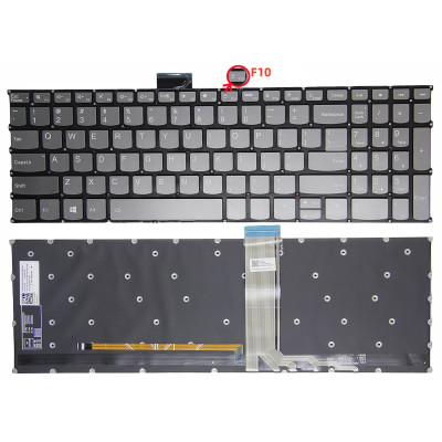 Lenovo IdeaPad Slim 3 16ABR8 16IAH8 16IRH8 16IRU8, gray backlit F10 lock US keyboard Lenovo IdeaPad Slim 3 16ABR8 16IAH8 16IRH8 16IRU8, gray backlit F10 lock US keyboard