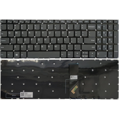 Lenovo IdeaPad S145-15API, S145-15AST, S145-15IGM, S145-15IIL, S145-15IKB, S145-15IML, S145-15IWL, Power US keyboard gray