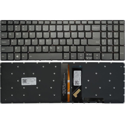 Lenovo IdeaPad S145-15API, S145-15AST, S145-15IGM, S145-15IIL, S145-15IKB, S145-15IML, S145-15IWL, power backlit US keyboard gray