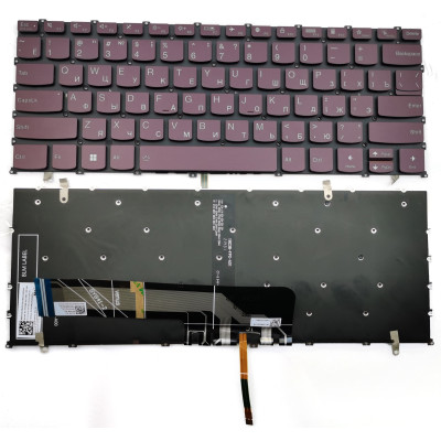 Lenovo IdeaPad yoga Slim 7-14ARE05 7-14IIL05 7-14ITL05 7-14ITL5, purple backlit Russian RU keyboard