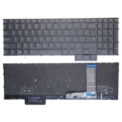 Lenovo Legion 7 16IRX9 - Type 83FD, gray backlit US keyboard