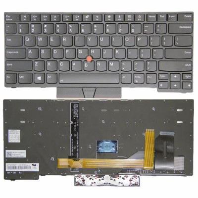 Keyboard Lenovo E490 T490 E495 R480 L390 black backlit US original Keyboard Lenovo E490 T490 E495 R480 L390 black backlit US original