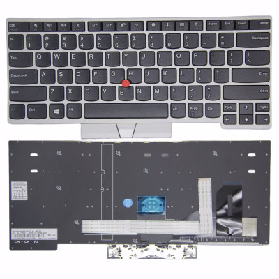 Keyboard Lenovo E490 T490 E495 R480 L390 silver trackpoint US high copy Keyboard Lenovo E490 T490 E495 R480 L390 silver trackpoint US high copy
