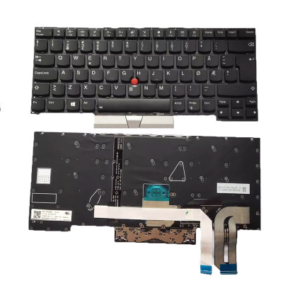 Lenovo Thinkpad T490s T495s SN20S33944 backlit Norwegian NE keyboard