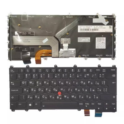 Lenovo Thinkpad X380 yoga 4th yoga 370 SN20P38796 black backlit Bulgarian BG keyboard