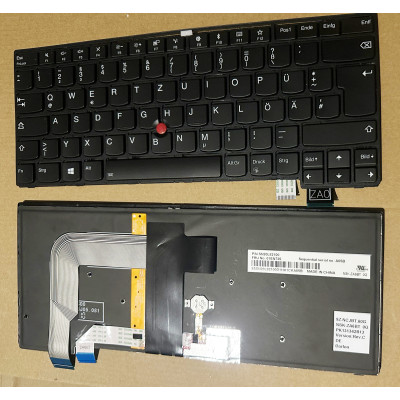 Keyboard Thinkpad T470s backlit German DE