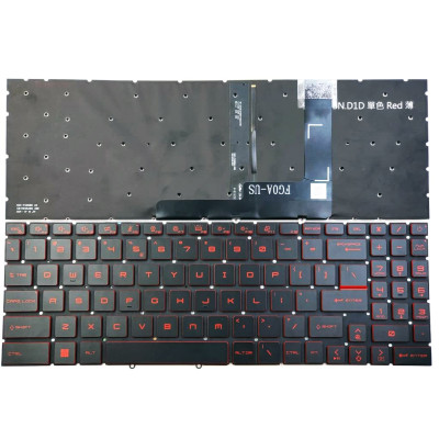 MSI Katana GF66 GF76 Pulse GL76 GL66 Stealth GS77 MS-17L3 MS-1584 MS-1583 red backlit US keyboard MSI Katana GF66 GF76 Pulse GL76 GL66 Stealth GS77 MS-17L3 MS-1584 MS-1583 red backlit US keyboard