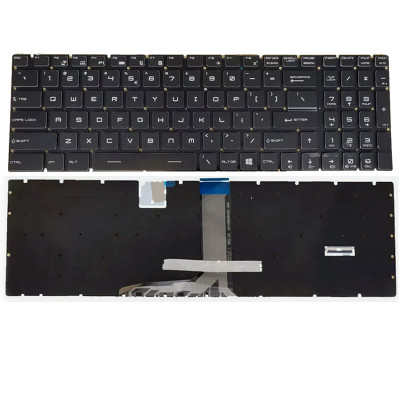 Keyboard MSI GT72 GE72 GS63 GL62 GP72 black RGB backlit US