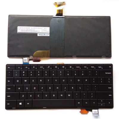 Keyboard Microsoft Surface Pro 1 Pro 2 black backlit US
