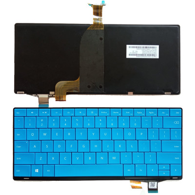 Keyboard Microsoft Surface Pro 1 Pro 2 blue backlit US