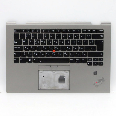 Thinkpad yoga X1 3rd 2018 silver fingerprint hole backlit Bulgarian BG keyboard palmrest