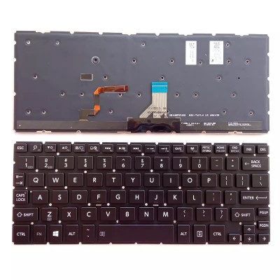 Keyboard Toshiba L15W P25W-C P25W-C2300-4K P25W-C2302 backlit US