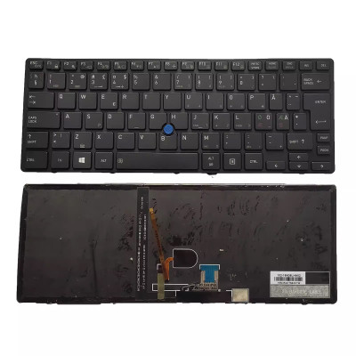 Toshiba Tecra X40-D X40-D-BTO Portege X30-D X30-E backlit Swedish SD keyboard Toshiba Tecra X40-D X40-D-BTO Portege X30-D X30-E backlit Swedish SD keyboard